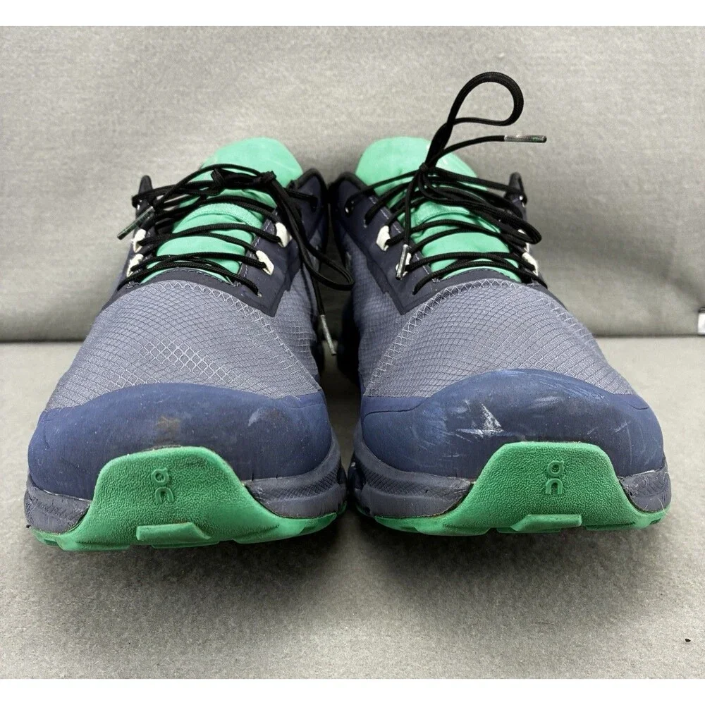 On Running Cloudvista Waterproof Mens Metal/Denim Low Top Sneaker Shoes Size 14